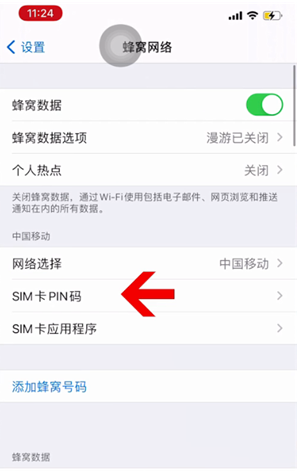 陈仓苹果14维修网分享如何给iPhone14的SIM卡设置密码 