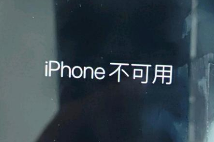 陈仓苹果服务网点分享锁屏界面显示“iPhone 不可用”如何解决 