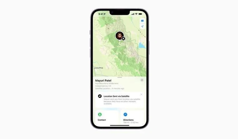 陈仓苹果14维修分享iPhone14系列中 FindMy功能通过卫星分享位置方法教程 